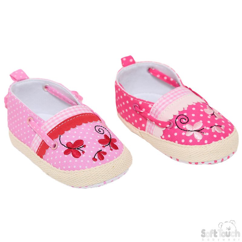 Cotton Polka Dot Slip-On Shoes No.B1257