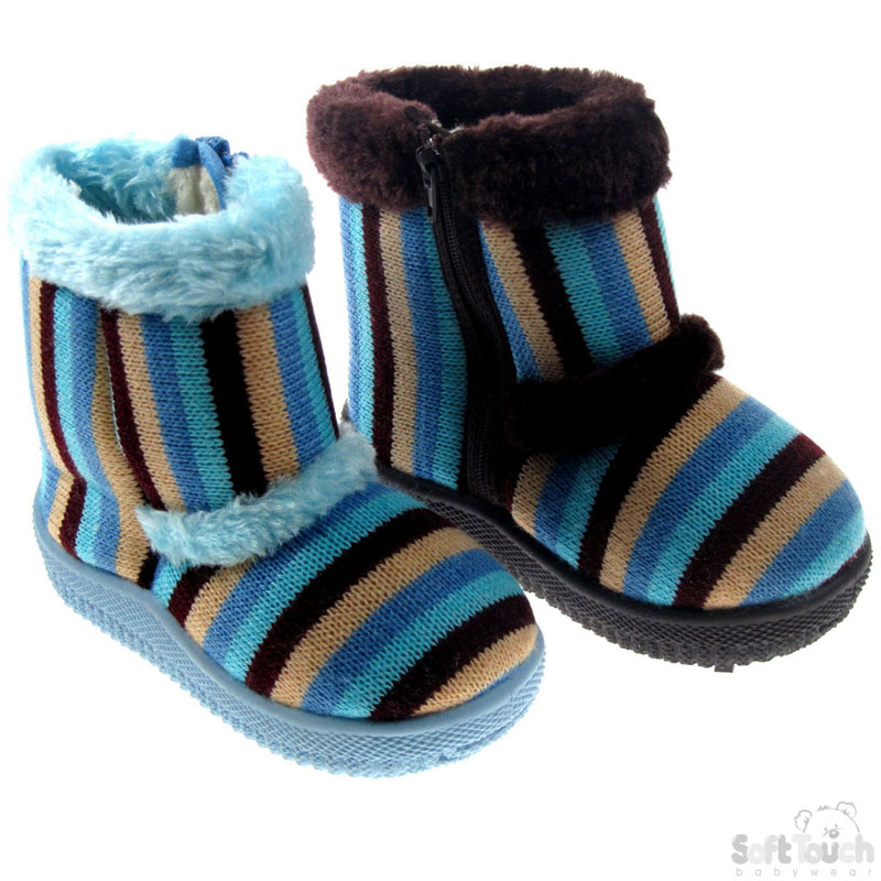 Striped TPR Boots B1847