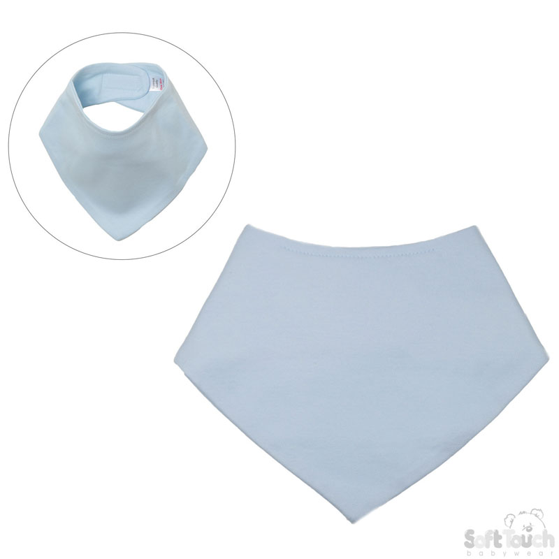 Plain Light Blue Bandana Bibs No. BB503-LB
