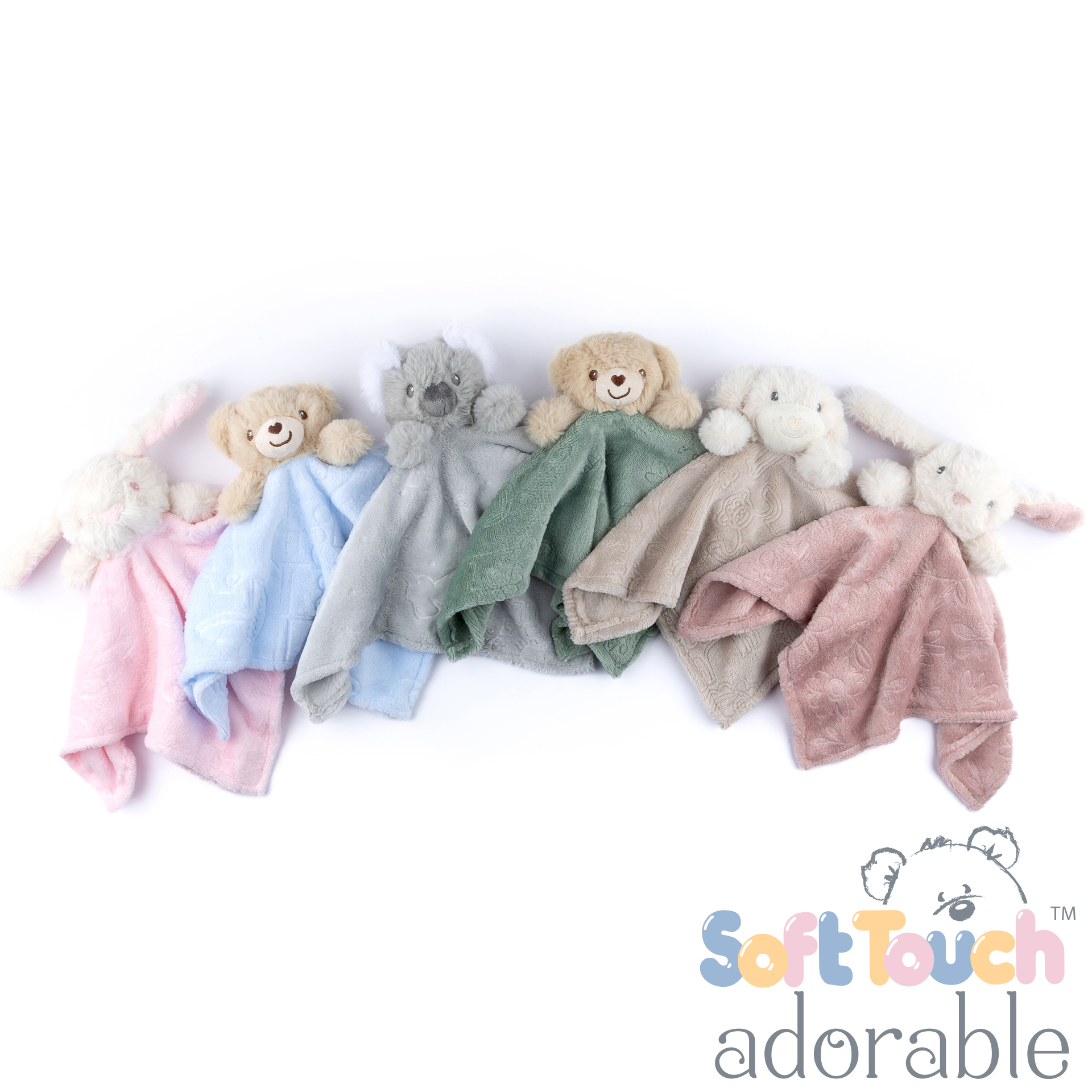 Blue Bear/Car Comforter - BC305-B