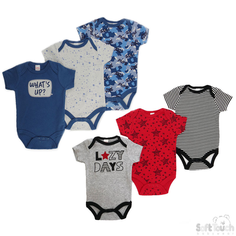Boys 3 Pack Bodysuits No. BG124