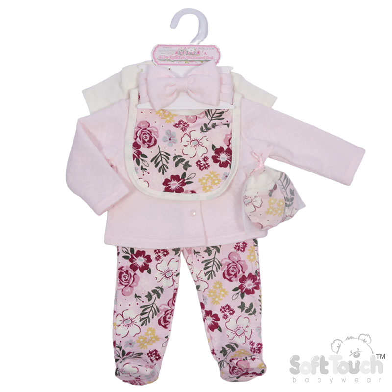 6 Piece Quillted Garment Gift Set : BG315 (Floral)