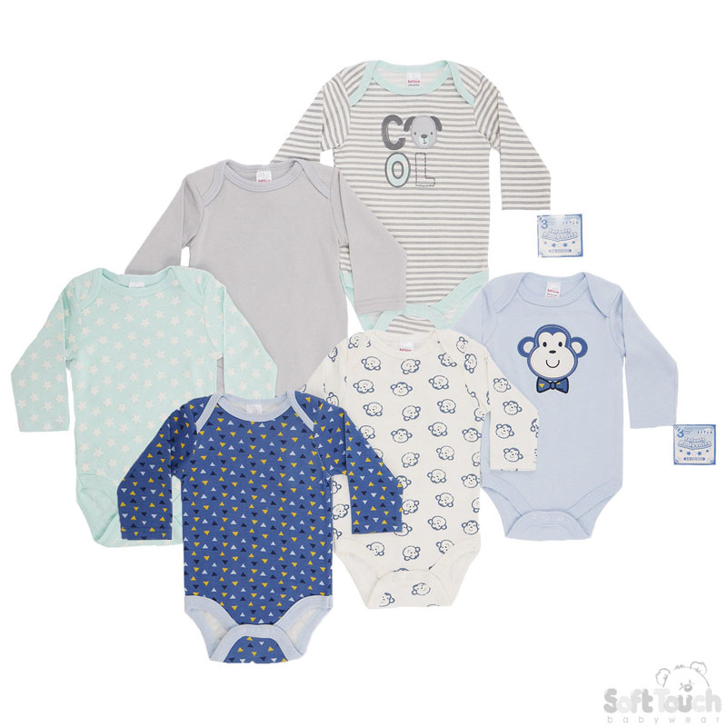 Boys 3piece L/S Bodysuits No. BG94