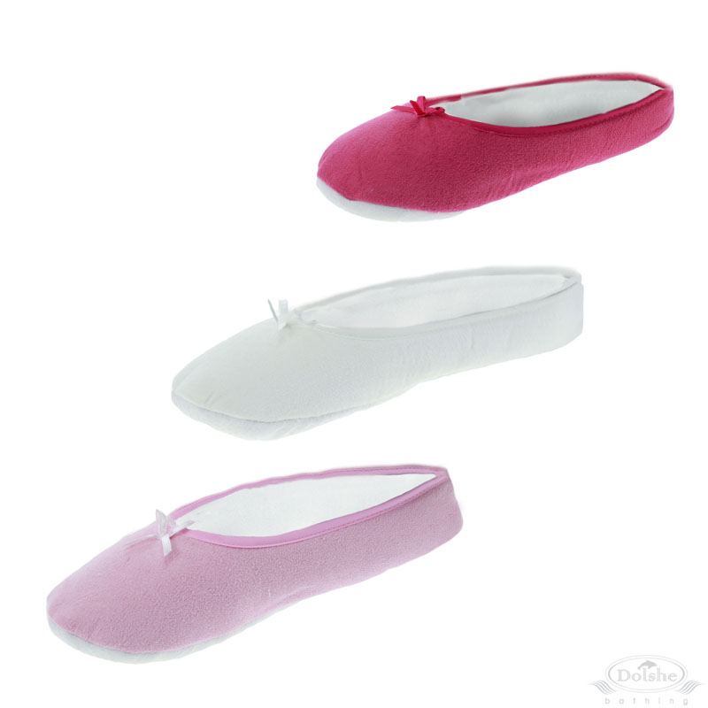 Ladies Ballerina Slippers W/Plush Lining No.BS42