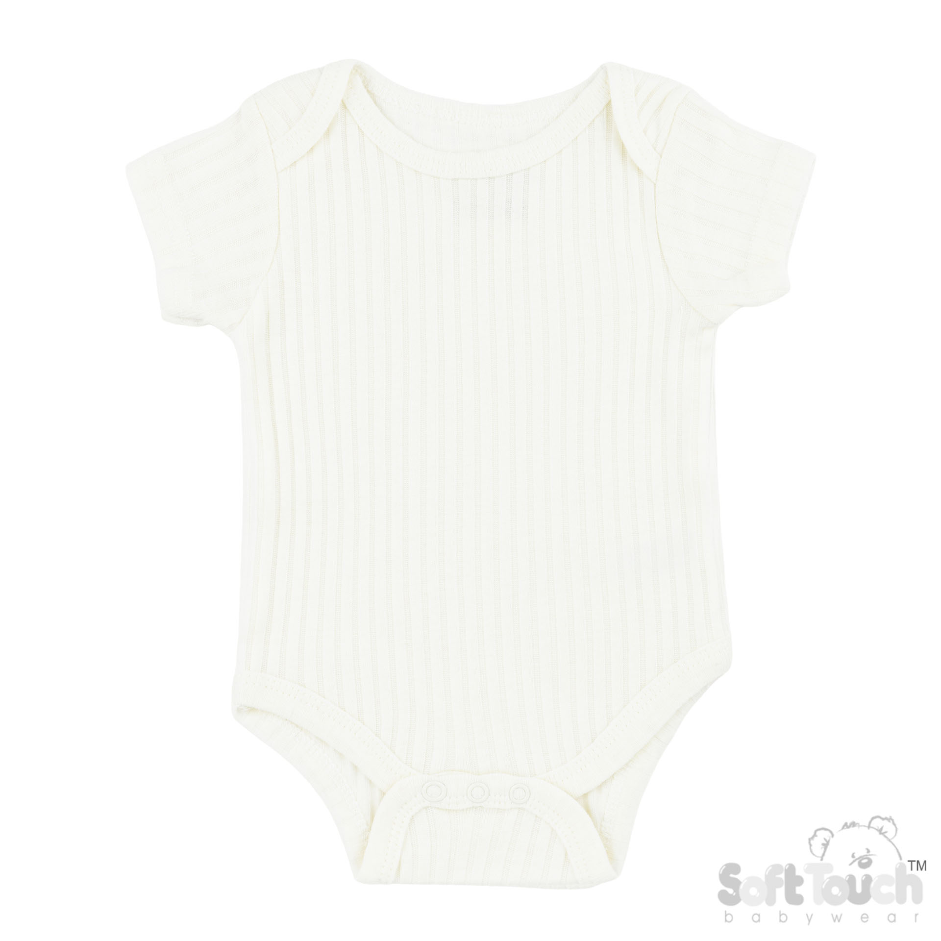 Marshmallow Ribbed Bodysuit No. BS4600-MA-3-6m