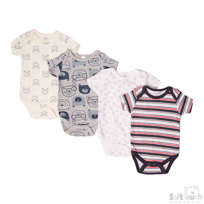 Boys Printed Bodysuit NB-3M No. BS4657-NB-3M