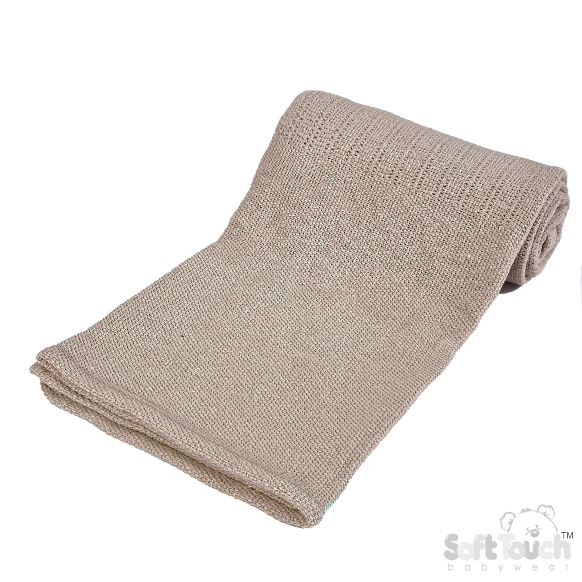 Coffee Deluxe Personalisation Cotton Baby Blanket: CBP60-COF