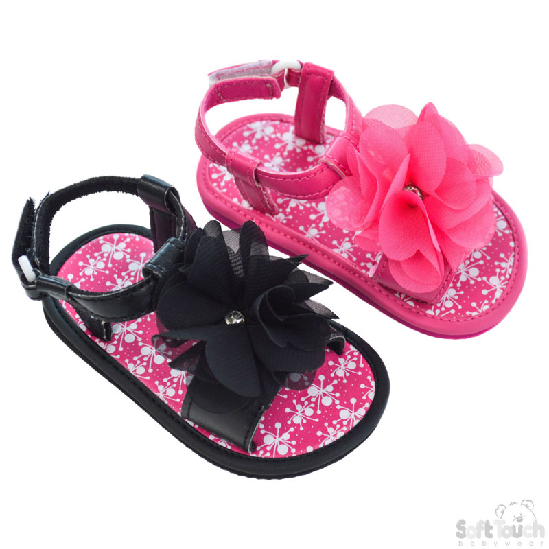 Floral Print EVA Sandals W/Large Bow No. E180