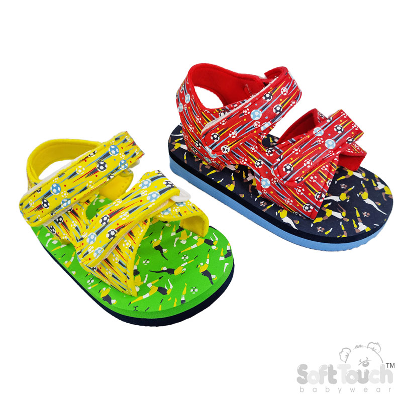 Football Print Sandals : E42