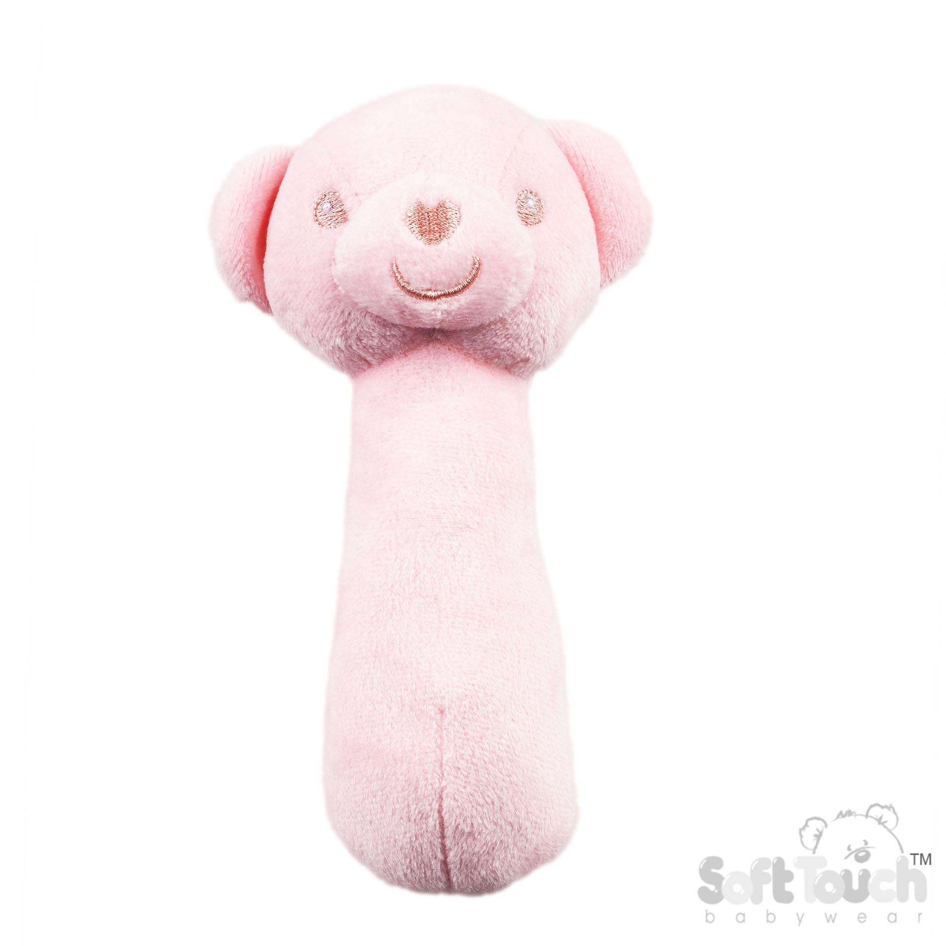 Pink Eco Recycled Bear Squeaky Toy : ESQ60-P