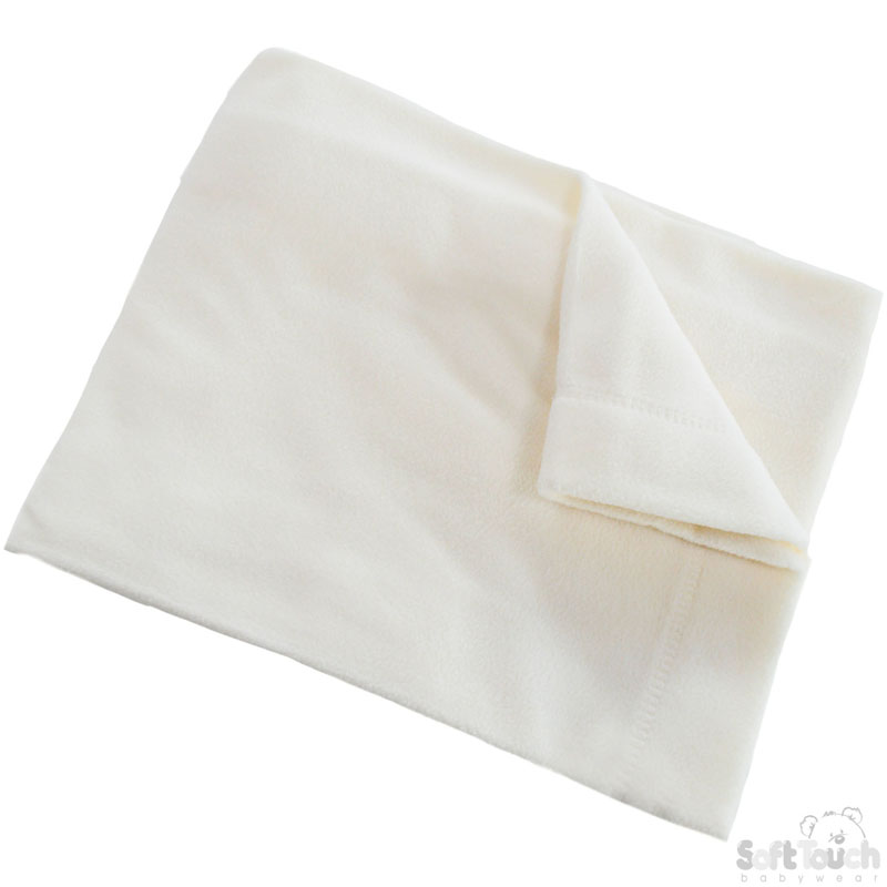 Plain Cream Fleece Wrap No. FBP12-C