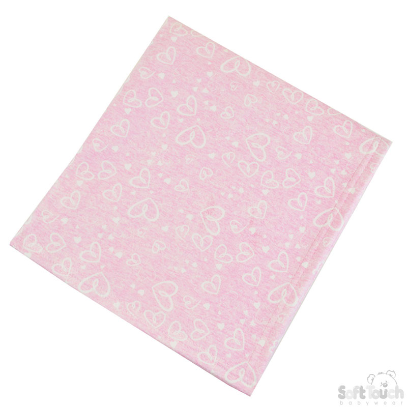 Pink Wrap W/Hearts Print No. FBP194-P