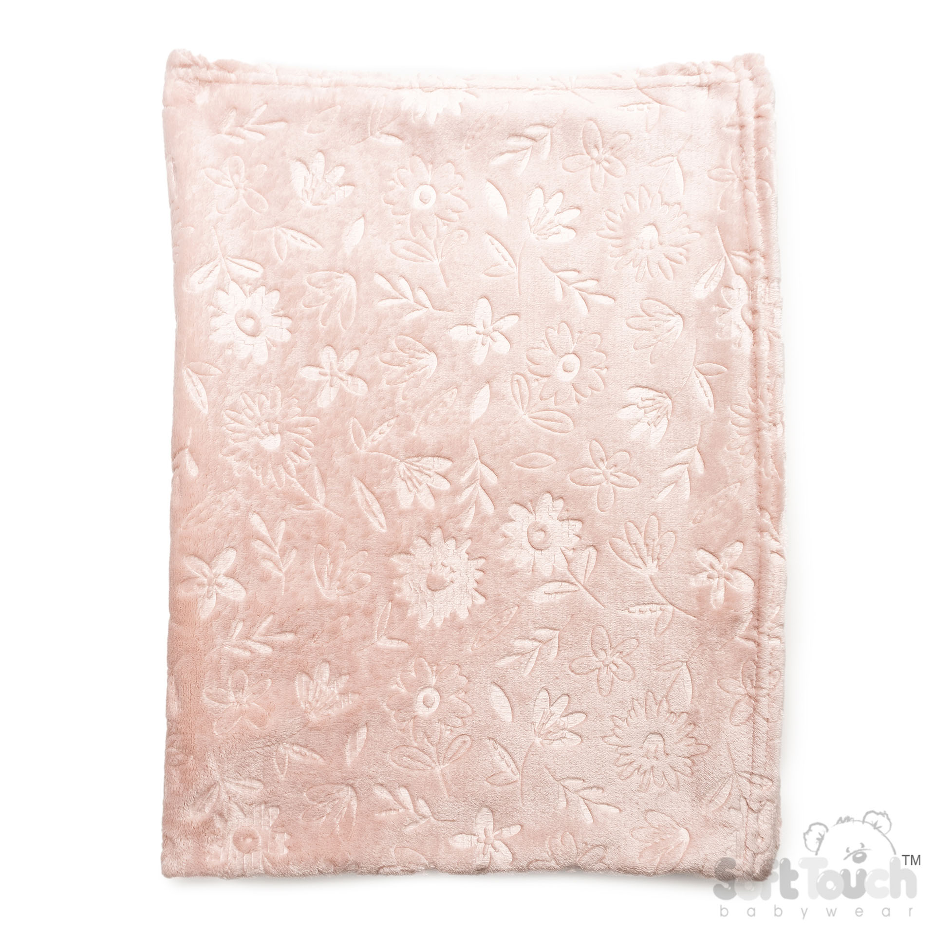 Dusty Pink Flowers Embossed Wrap - FBP301-DP