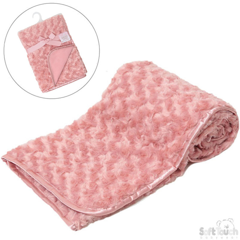 Rose Gold Rose Minky Wrap No. FBP66-RO