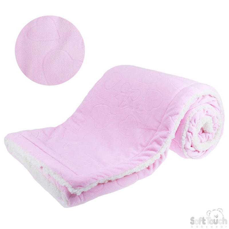 Pink Flannel Embossed Wrap No. FBP68-P