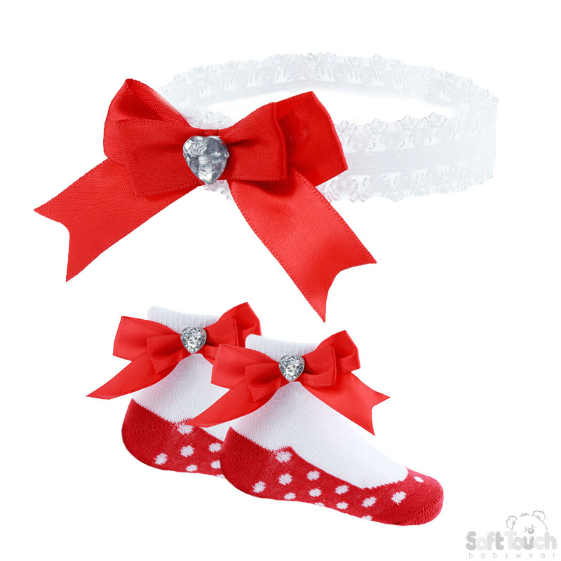 Bow Headband & Socks Set No. GS47