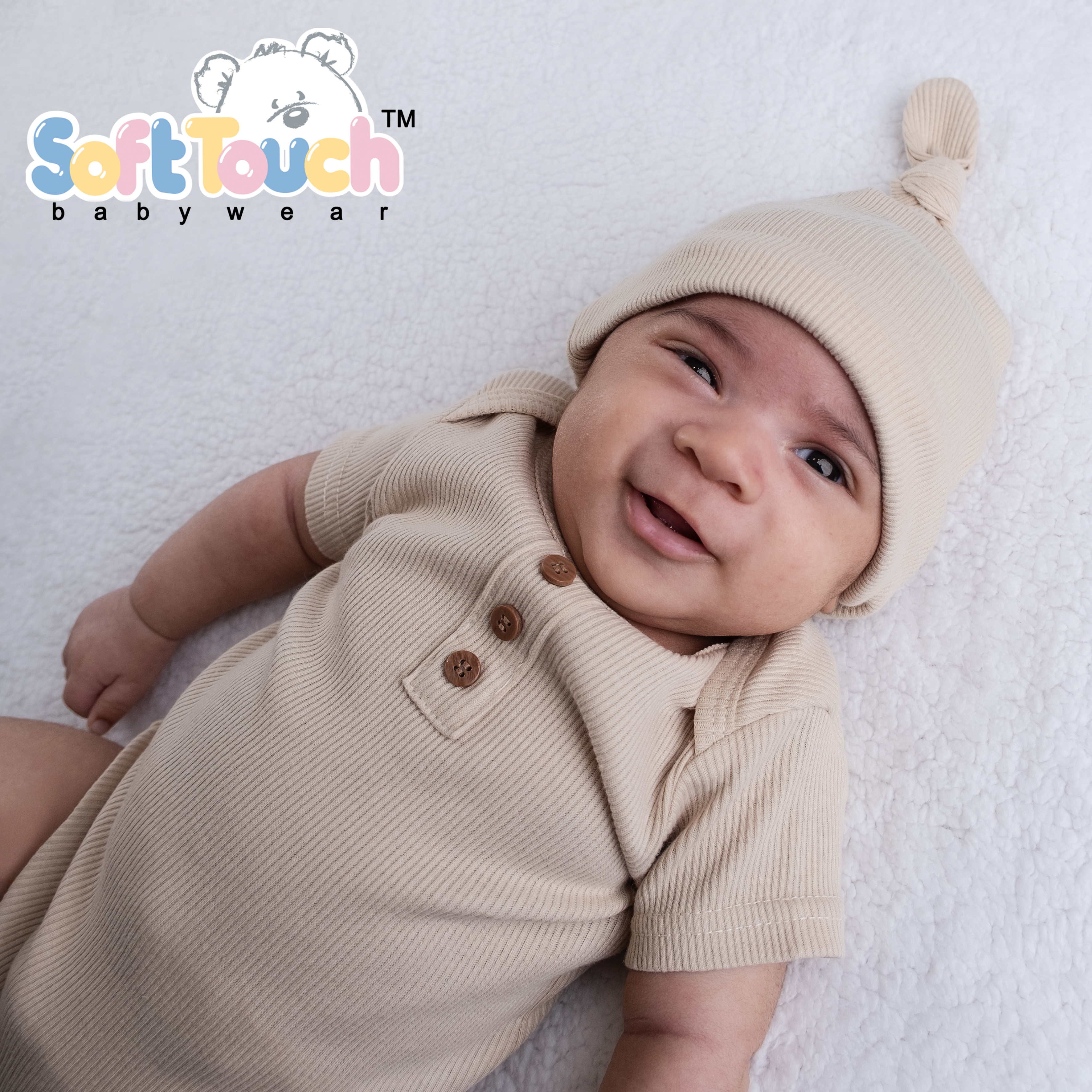 Biscuit Ribbed Knotty Hat No. H4500-BI