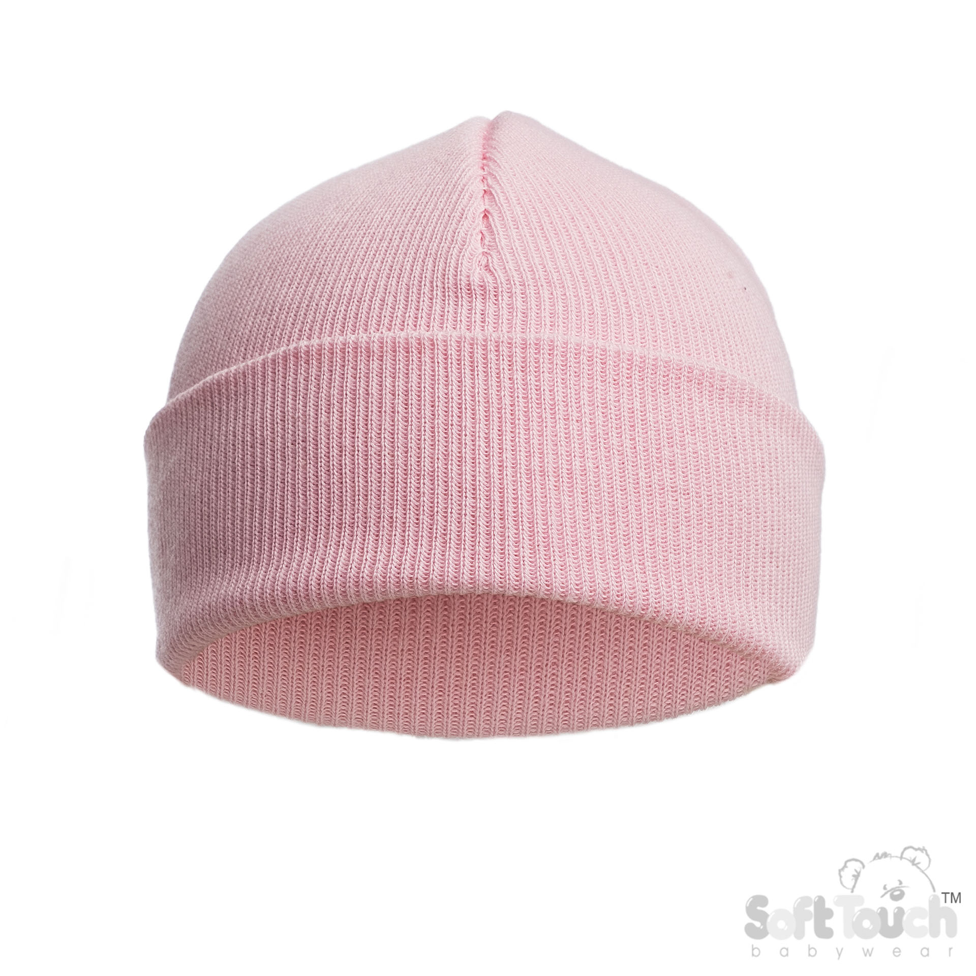 Pink Infants (NB-12m) Cotton Beanie Hat : H704-C-P
