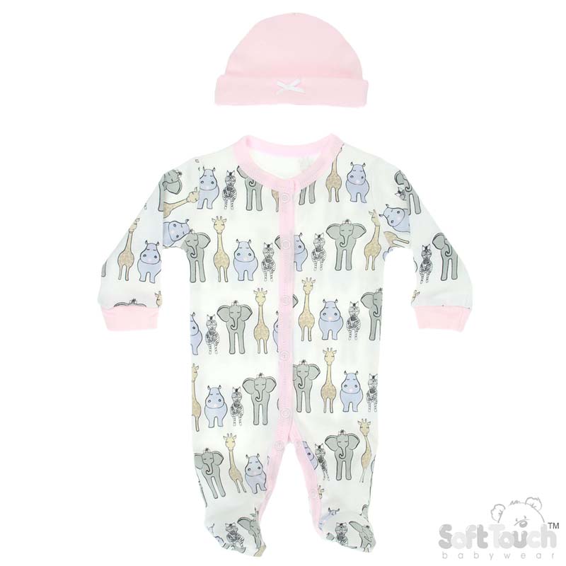 Girls Premie 2 Pc Garment Set 'Safari' No. PR16