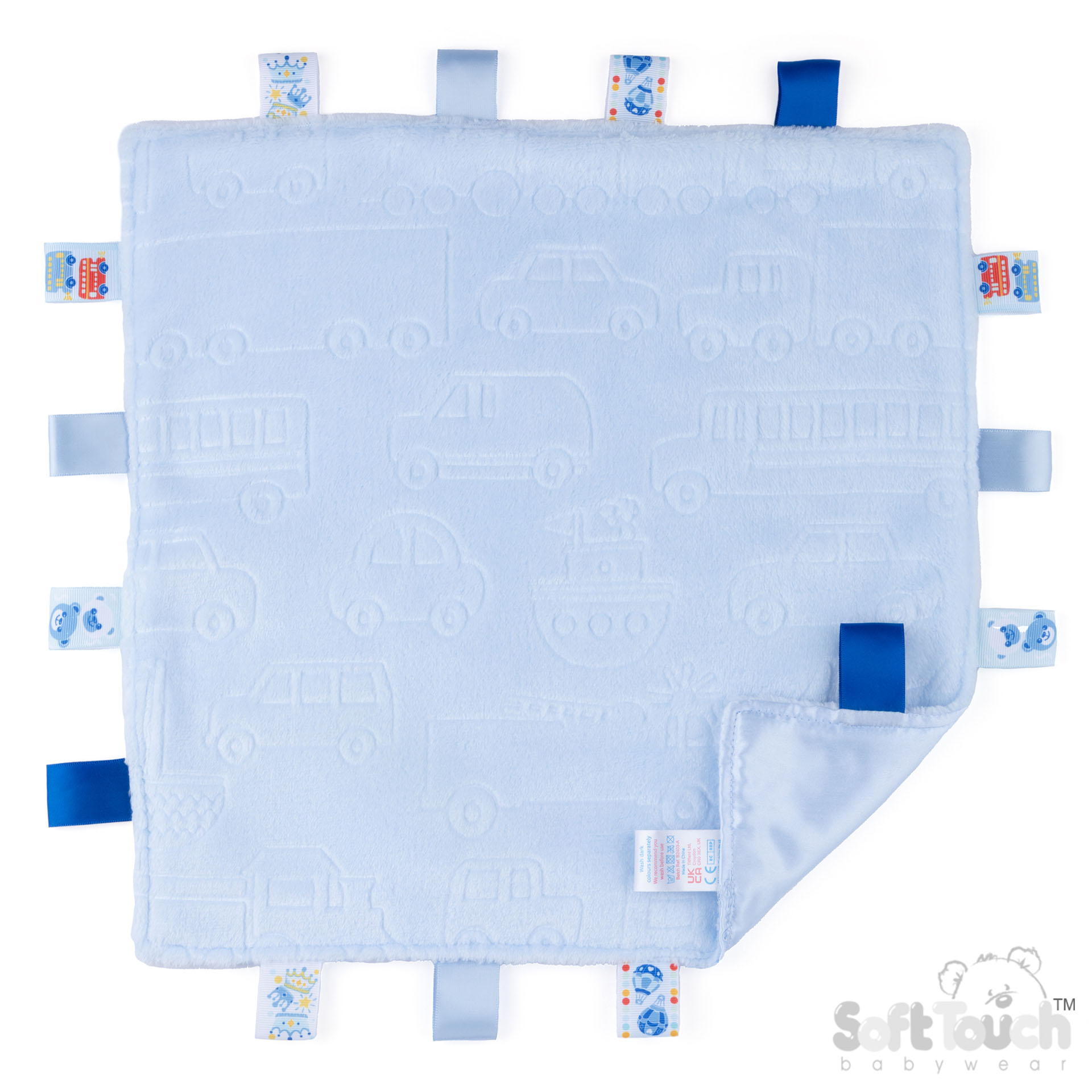 Blue Embossed Taggie Comforter : RC305-Blue