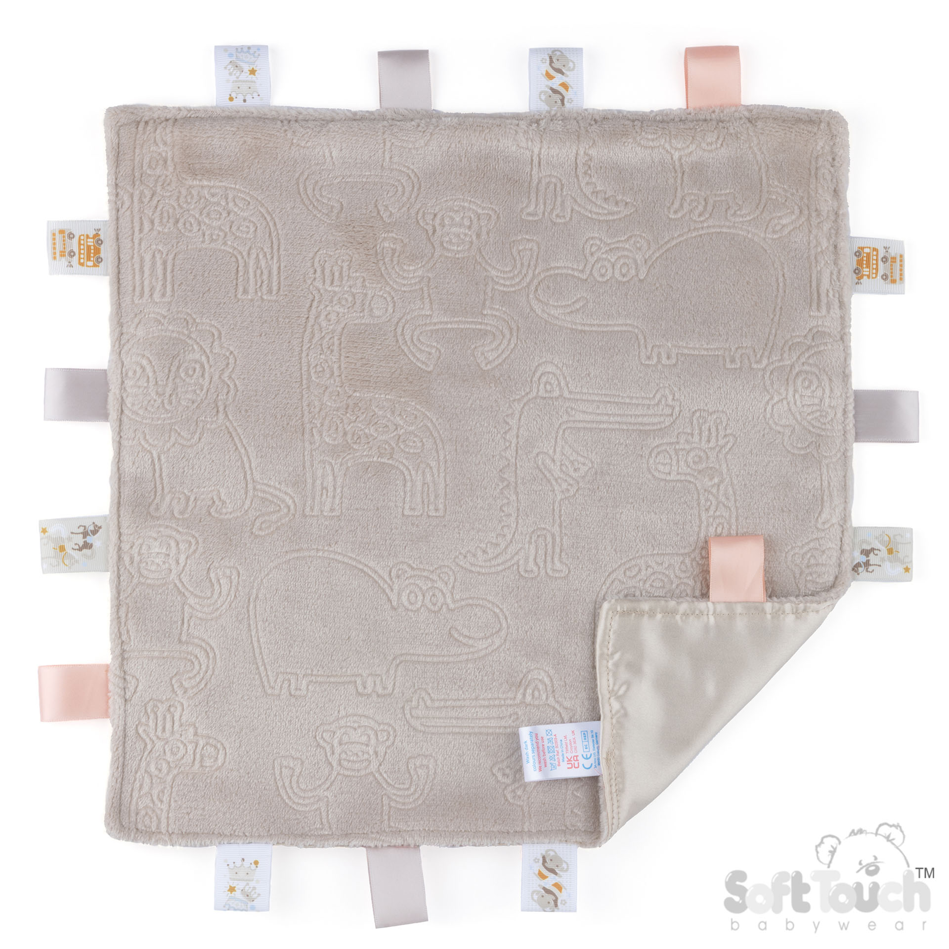 Biscuit Embossed Taggie Comforter : RC305-Biscuit