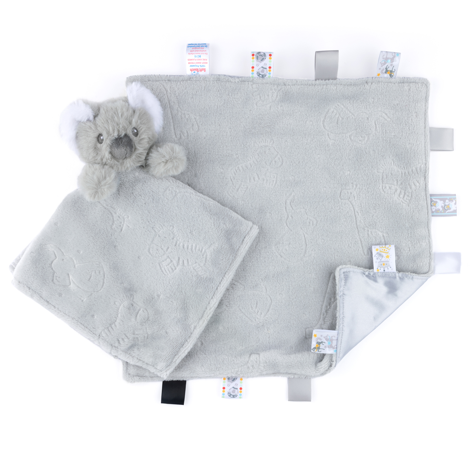 Grey Embossed Taggie Comforter : RC305-Grey