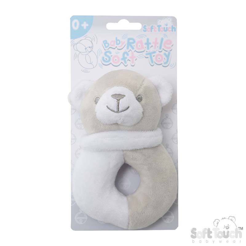 Grey Bear Rattle Toy No. RT21-G