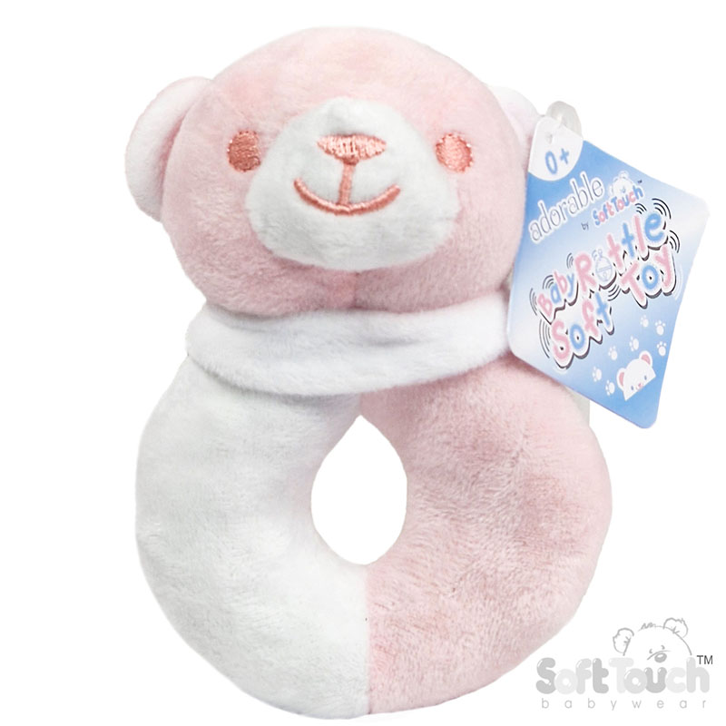 Pink Bear Rattle No. RT21-P