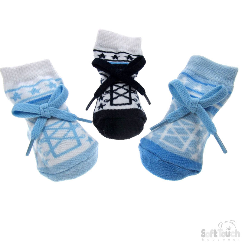 Baby Socks w/Shoe Print & Laces (2014): S280-14