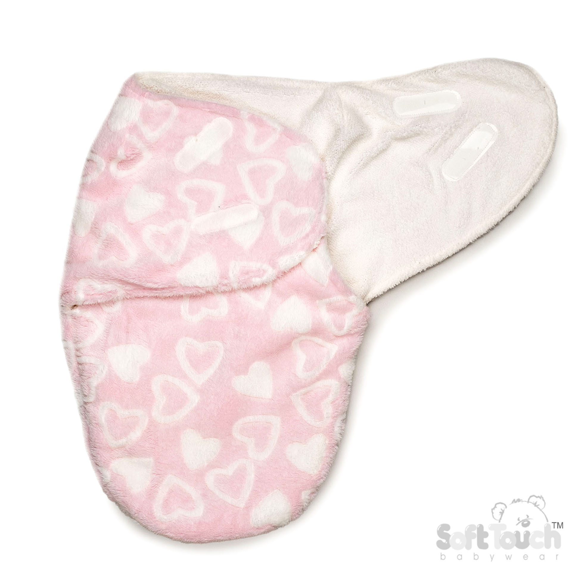 Pink Hearts Swaddle Wrap : SW114-P