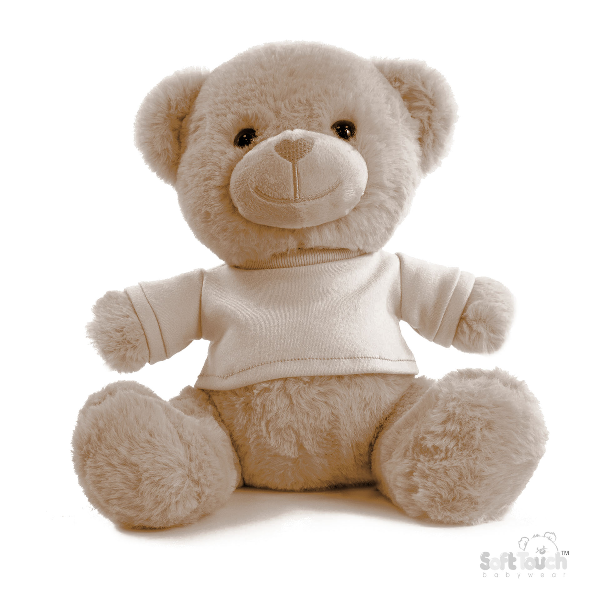 Brown 25cm Teddy Bear W/T Shirt NO. TB325-BR